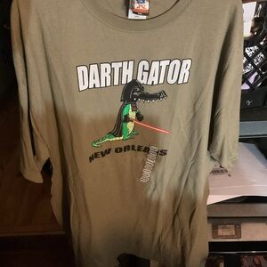 The Duck Co. Darth Gator Graphic Tee - Olive Green Size XXL